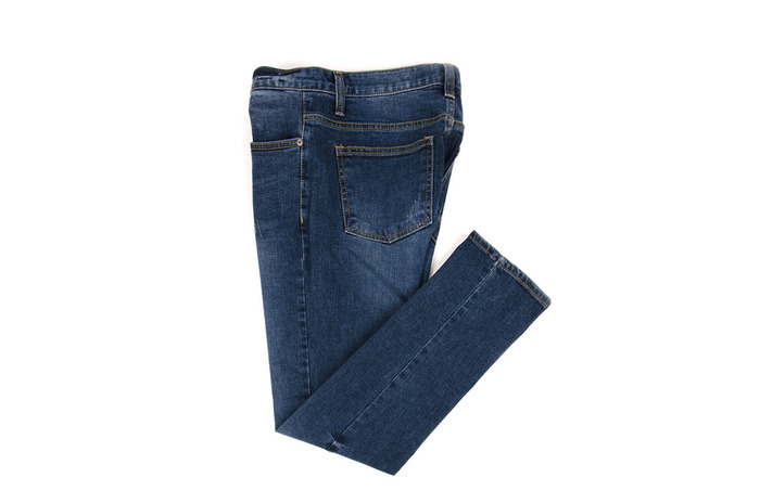 mid-tone blue jeans